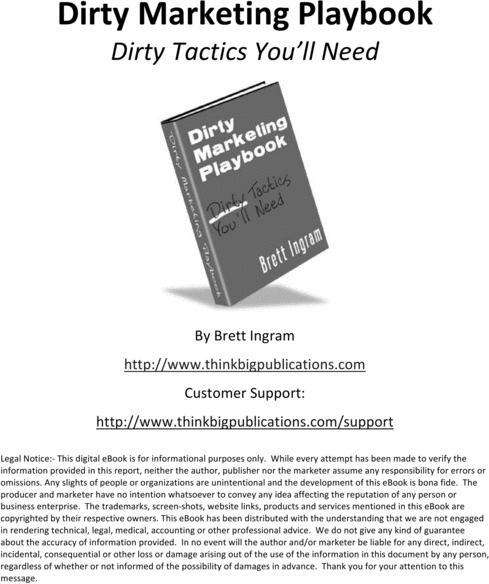 Product picture Dirty-Marketing-Playbook